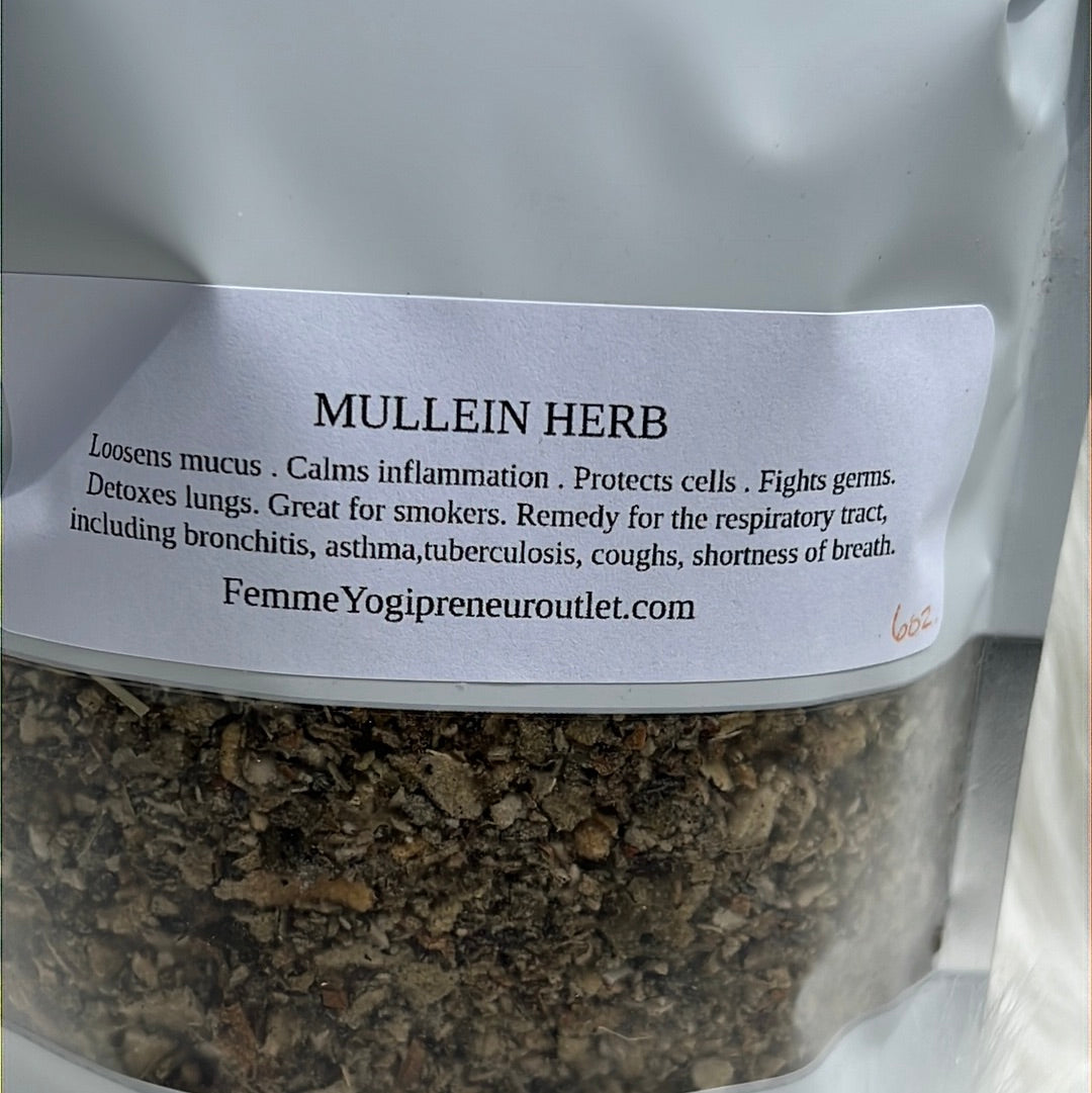 Mullein leaf tea cut and sifted -Organic Mullein herbs for lungs