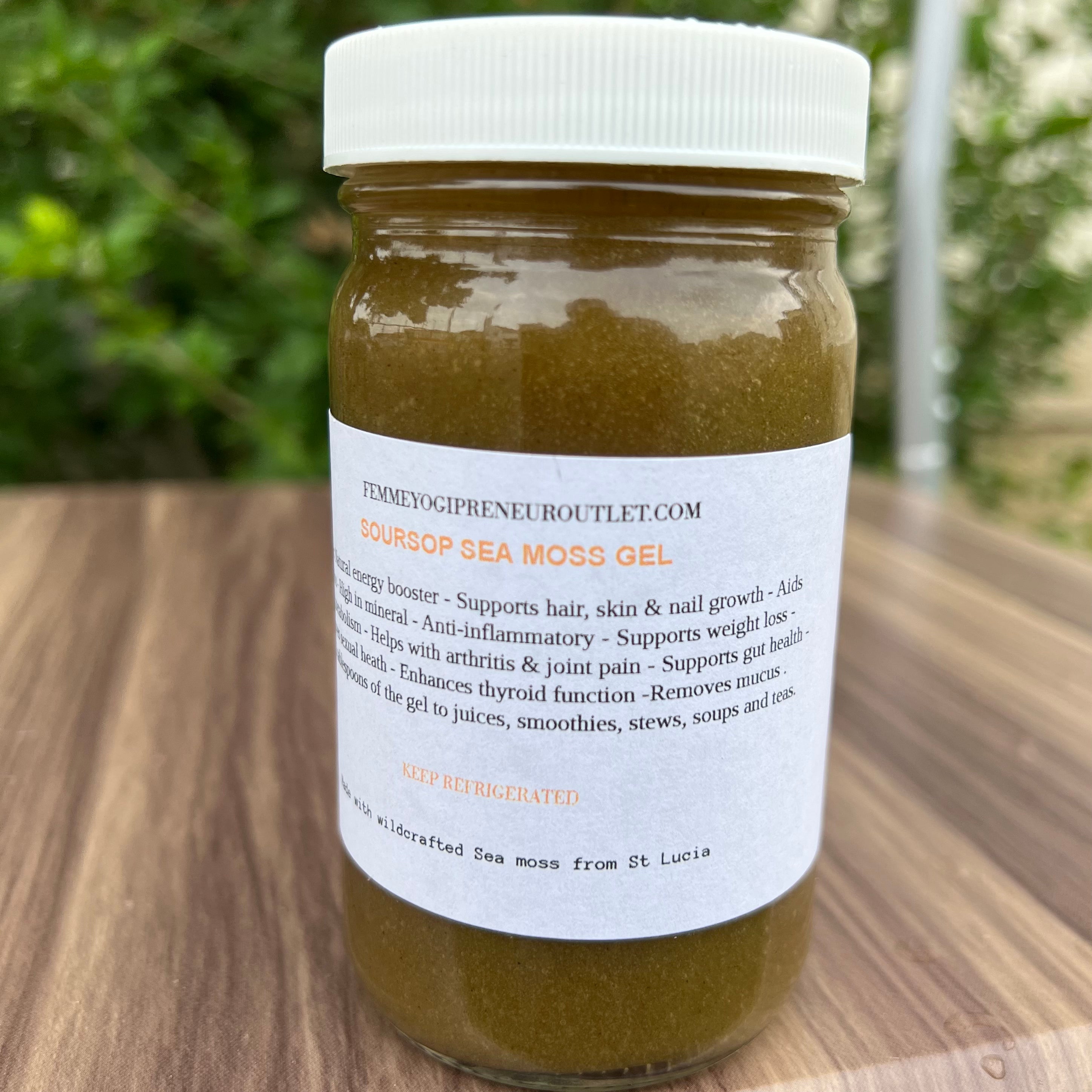 Soursop Sea Moss Gel - Made with Soursop Leaf