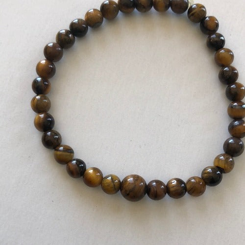 Tiger Eye stretch bracelet| Gemstone beads bracelet