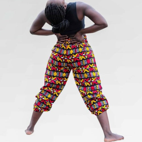 Abi African print Yoga pants - Harem pants