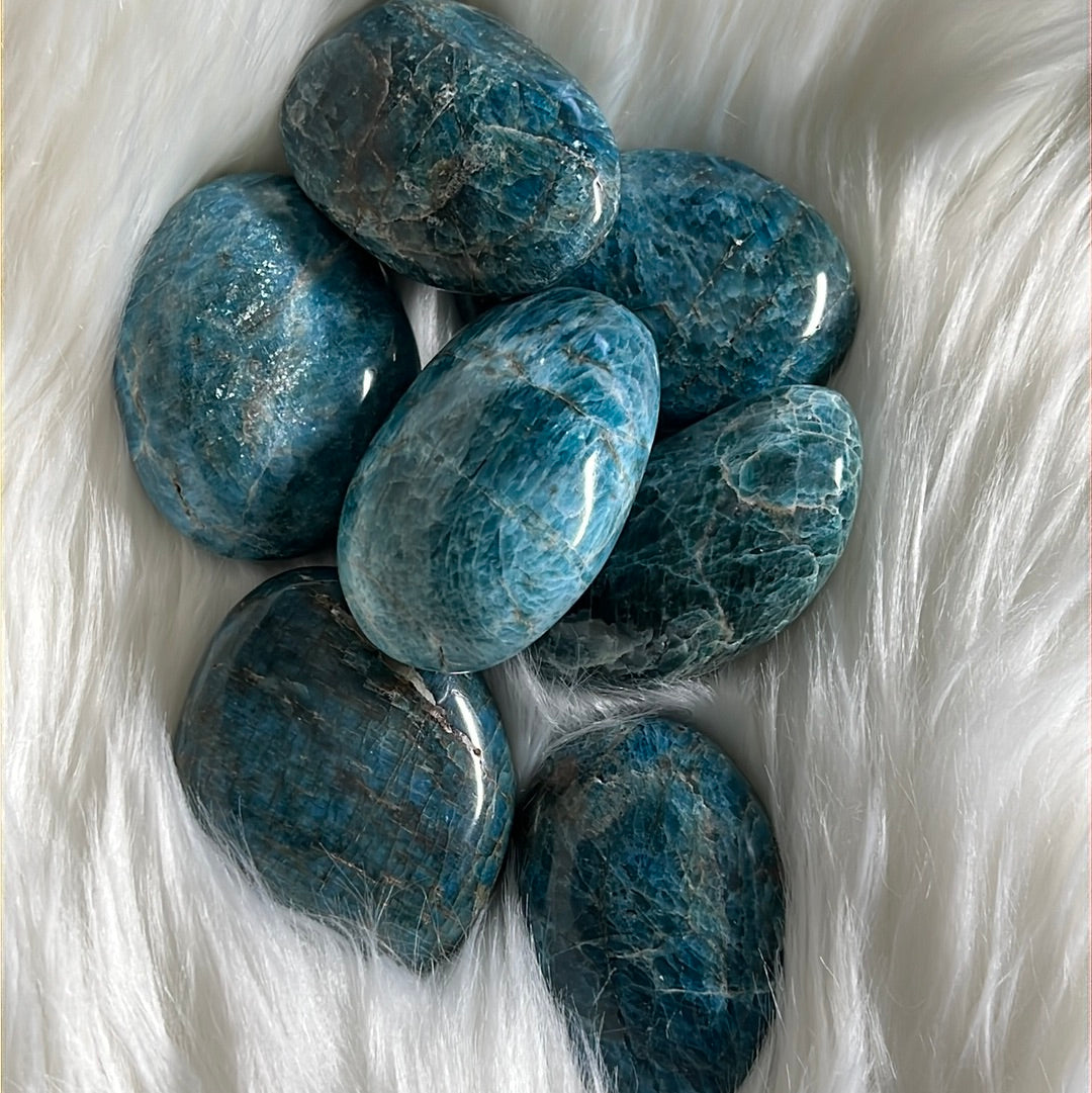Blue Apatite Tumble stone