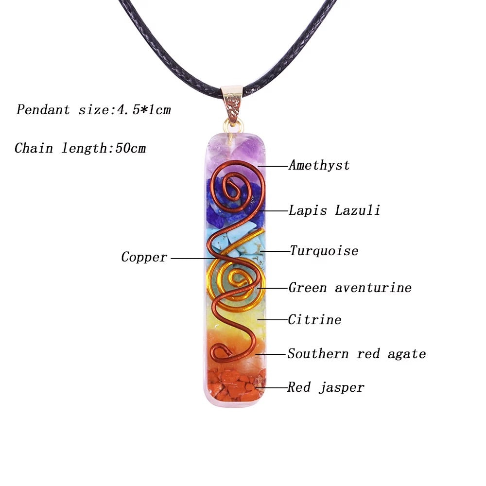 Orgone Chakra balancing necklace | EMF protection