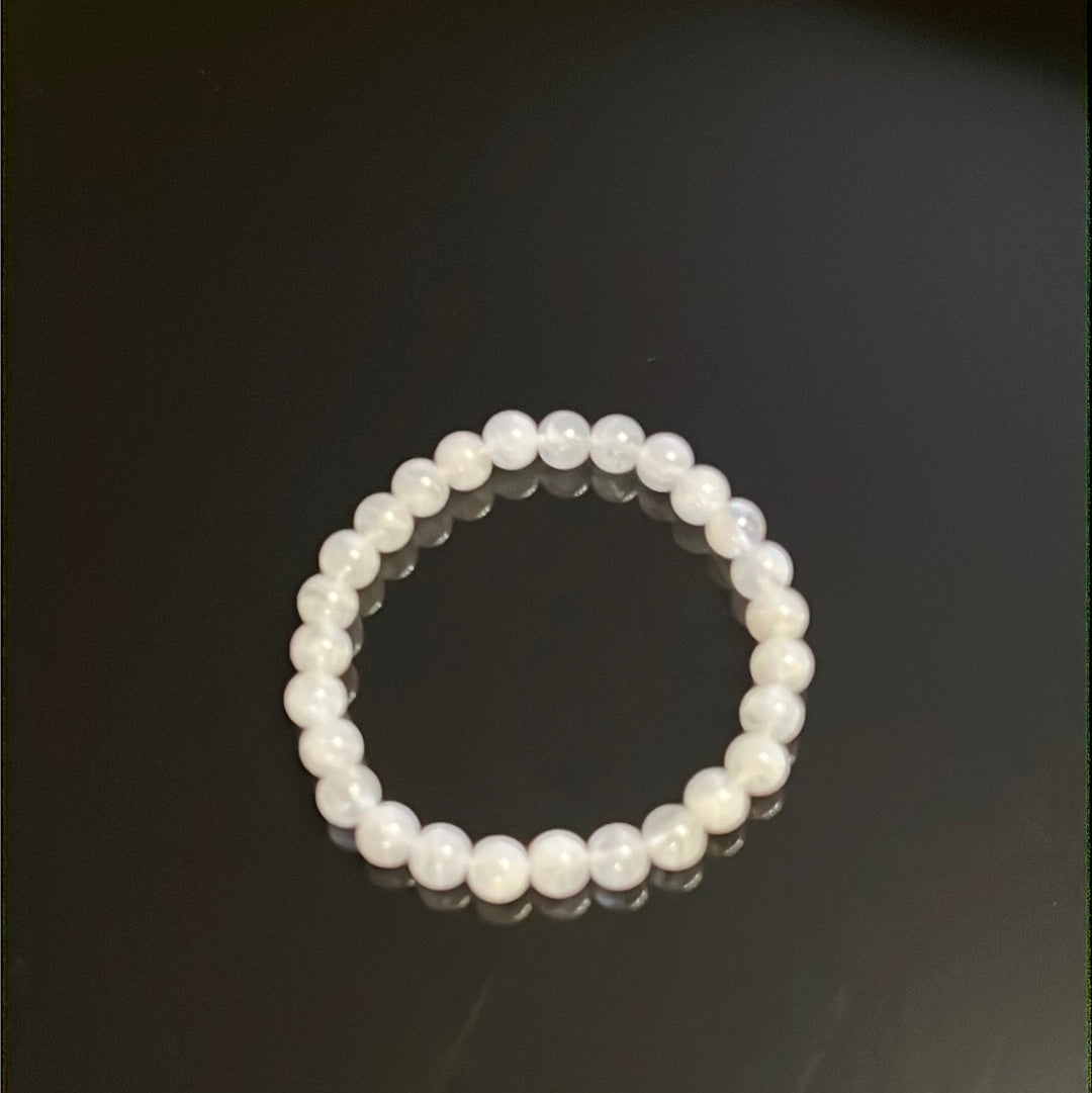 Moonstone Bead Bracelet