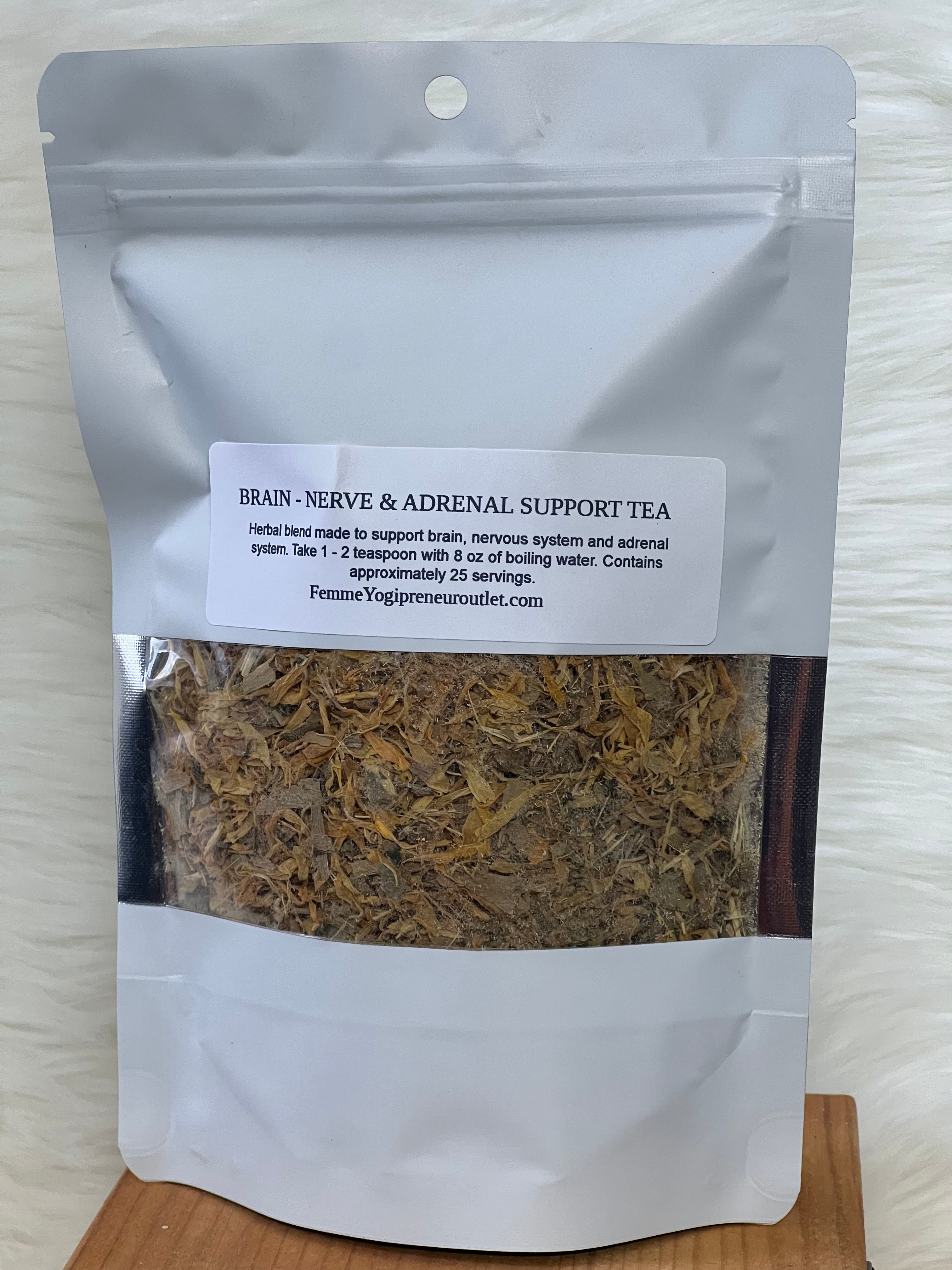 Herbal Tea Blend for Brain - Nervous System & Adrenal Support