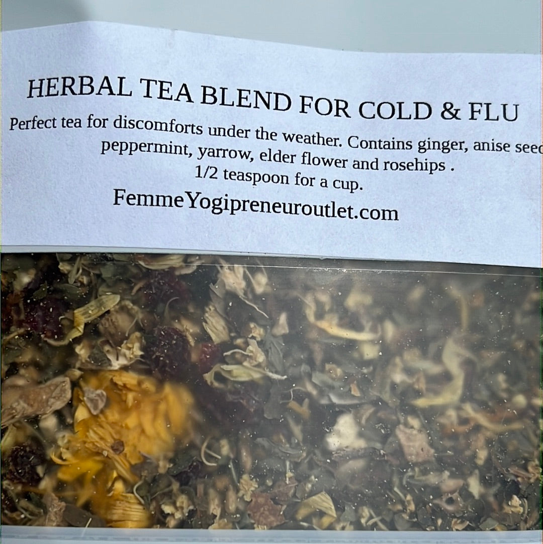 Herbal Tea blend for Cold & Flu - 2 oz