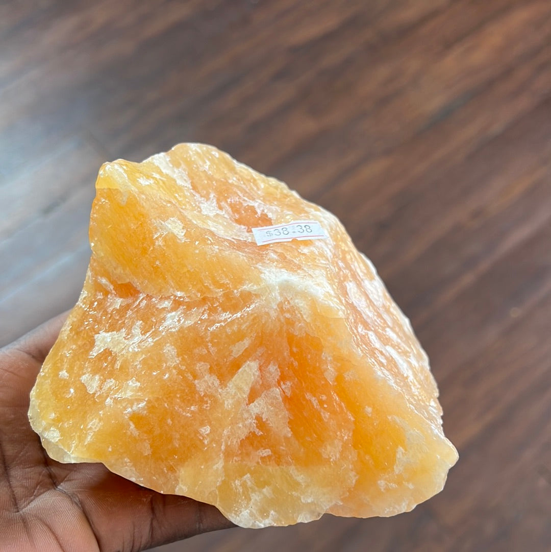 Orange Calcite Chunk