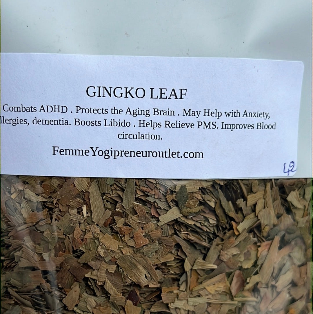 Ginkgo Biloba Leaf - Organic 4 oz