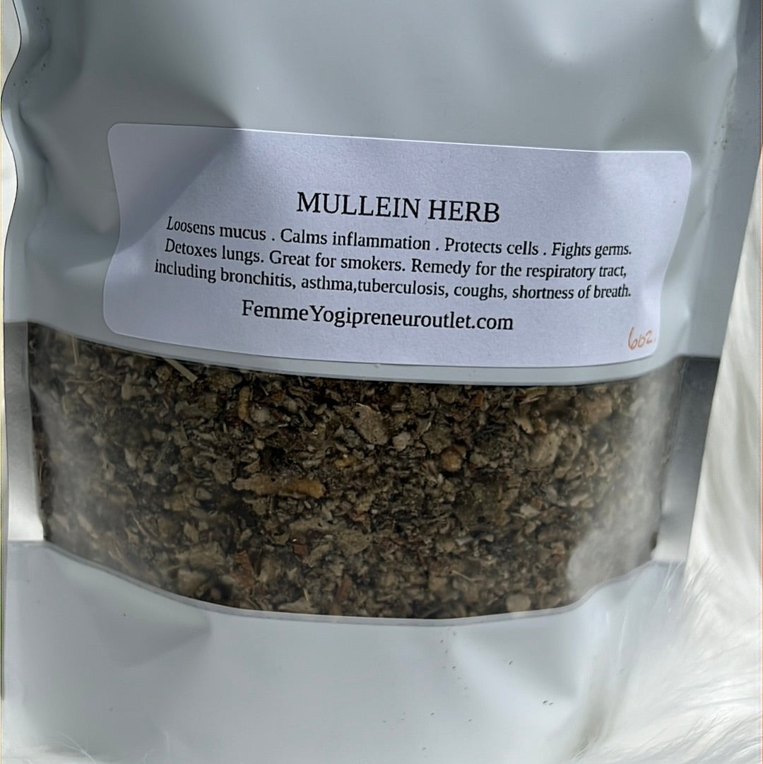Mullein leaf tea cut and sifted - Tea for lungs detox