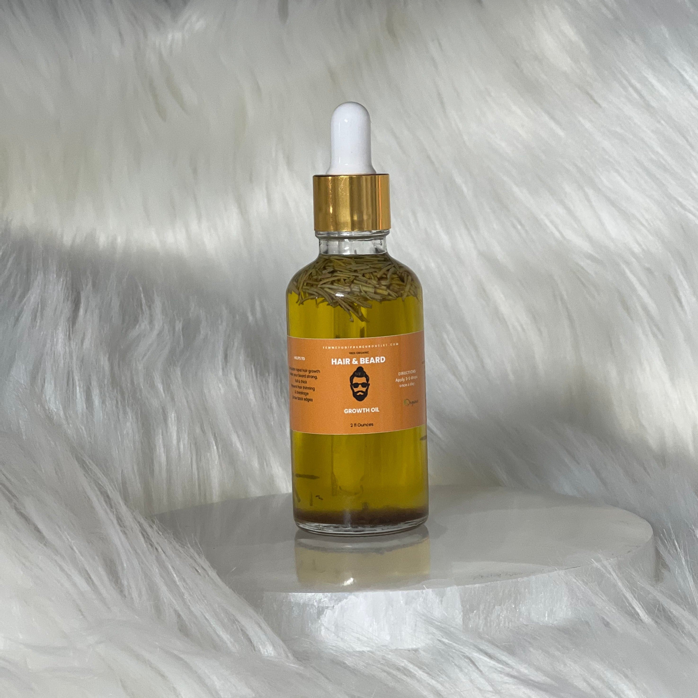 Beard & Hair Growth Oil - Organic - 2 oz