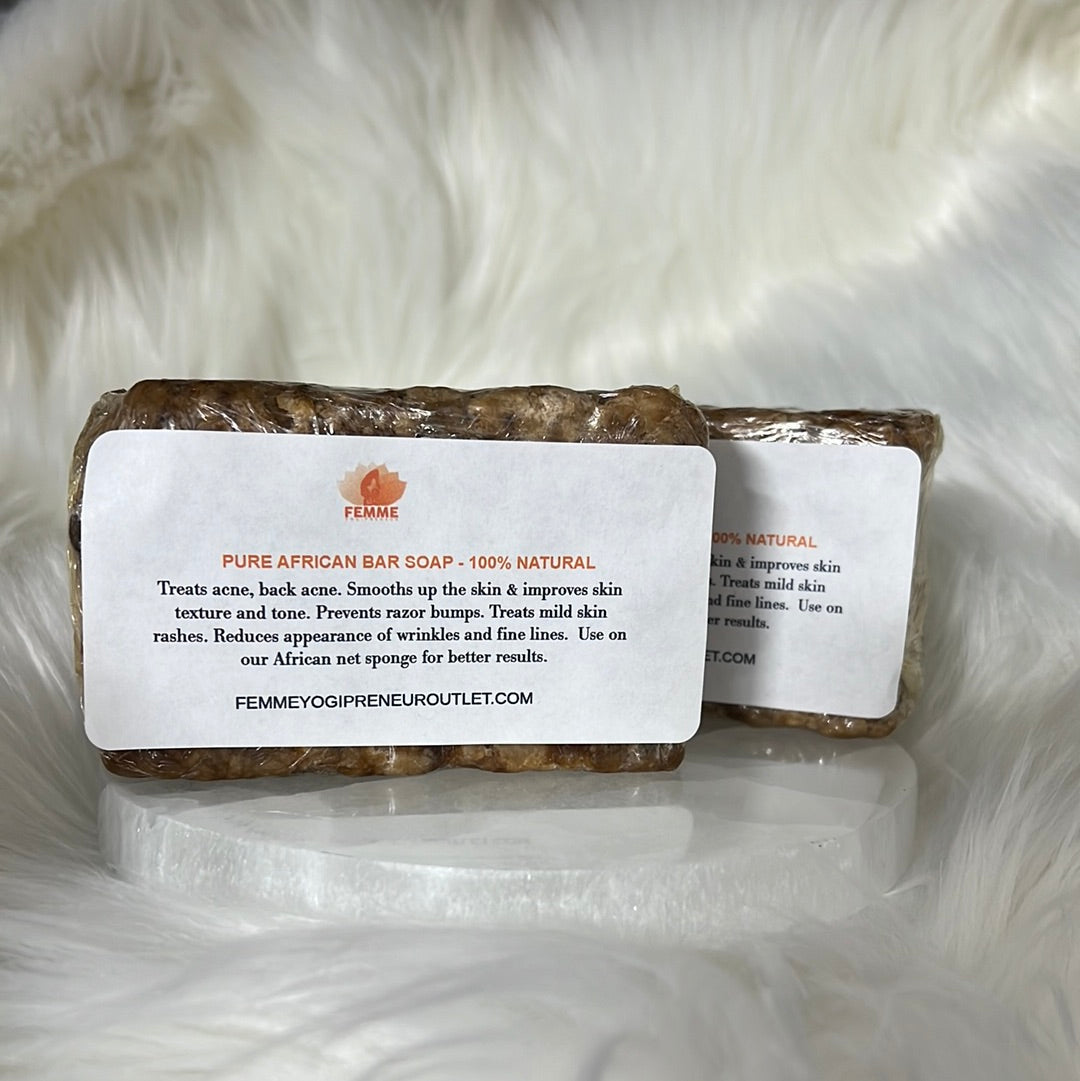 Pure African Black Soap - 8 oz