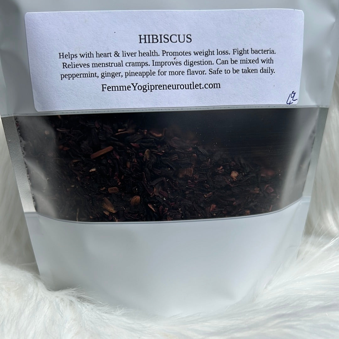 Organic Hibiscus tea leaves