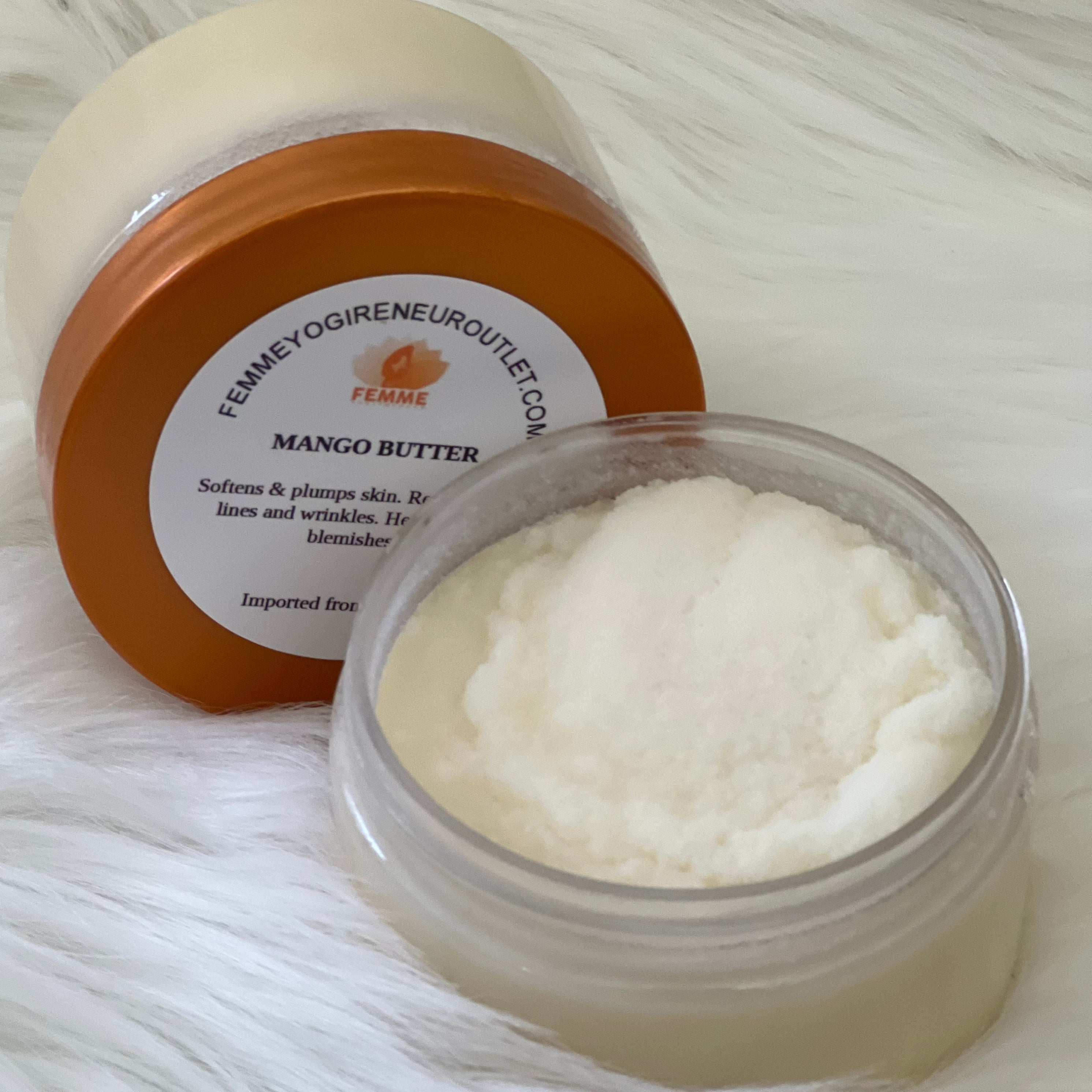 Natural mango butter for skin and hair