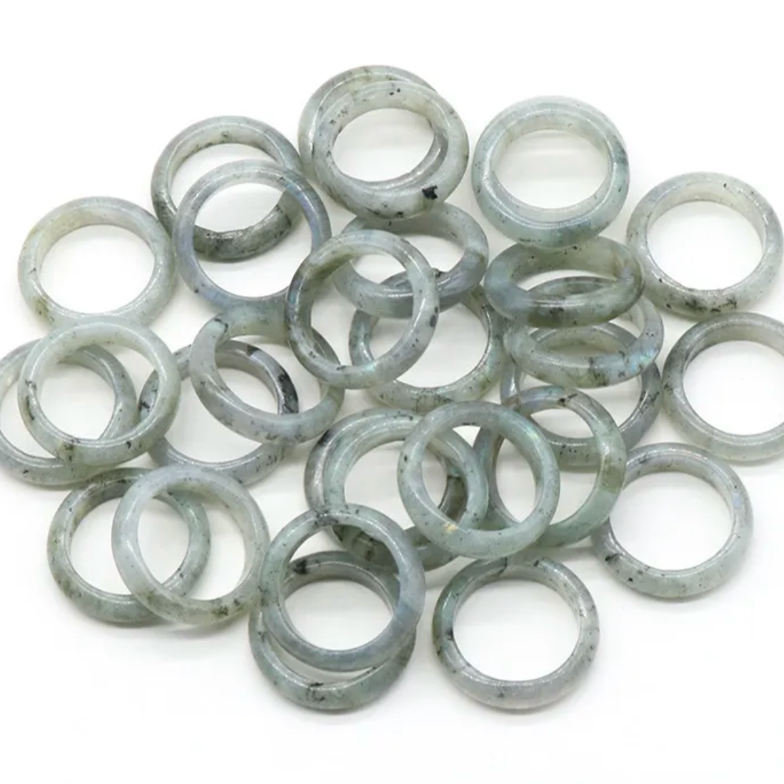 Labradorite band ring for men and women
