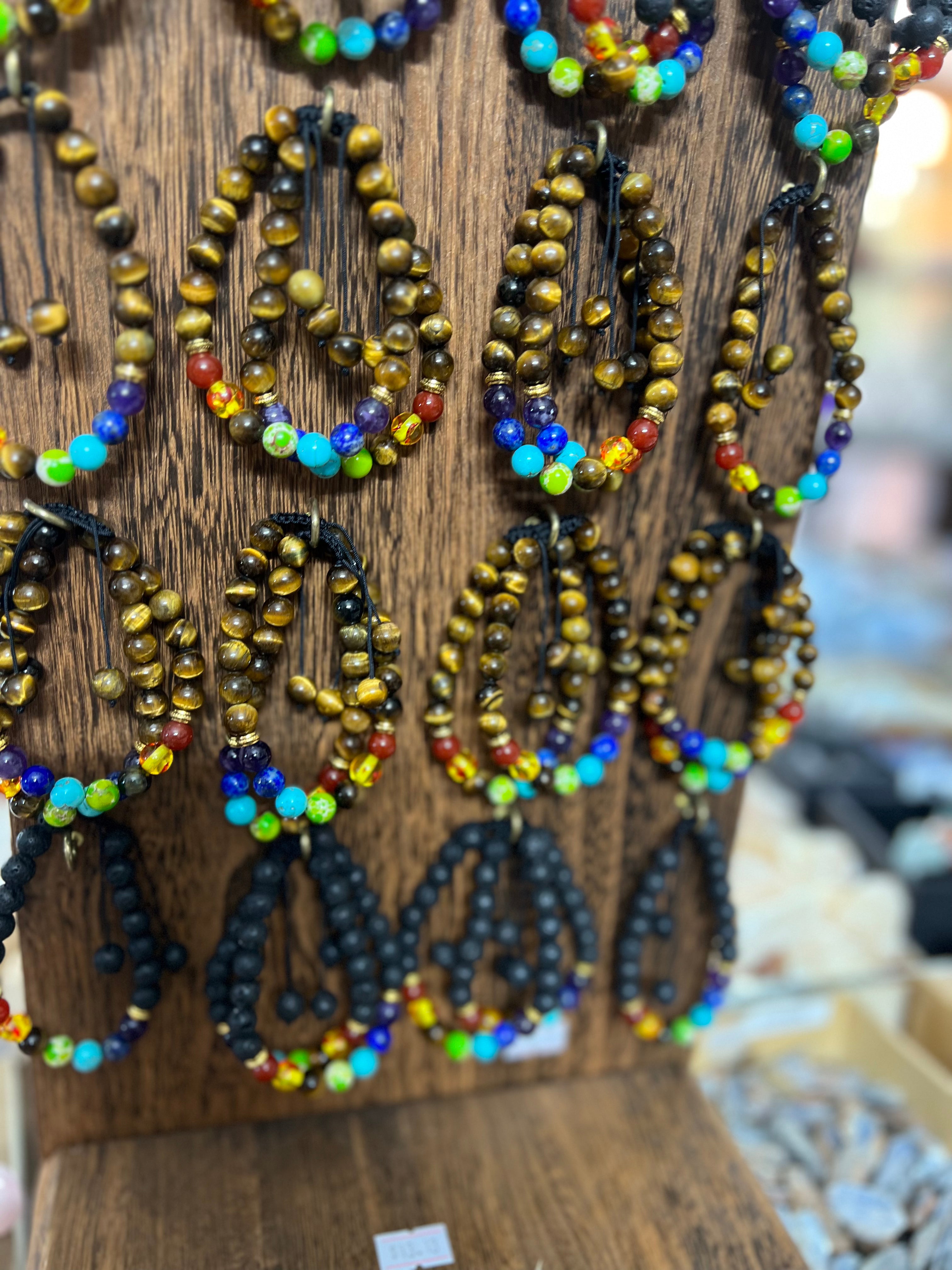 Tiger Eye Bracelet with 7 chakras Beads