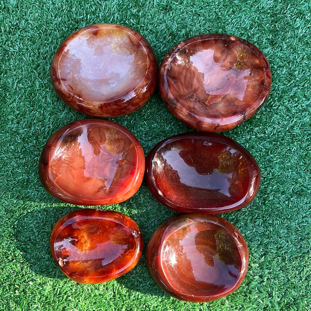Carnelian crystal Bowl - Deep color