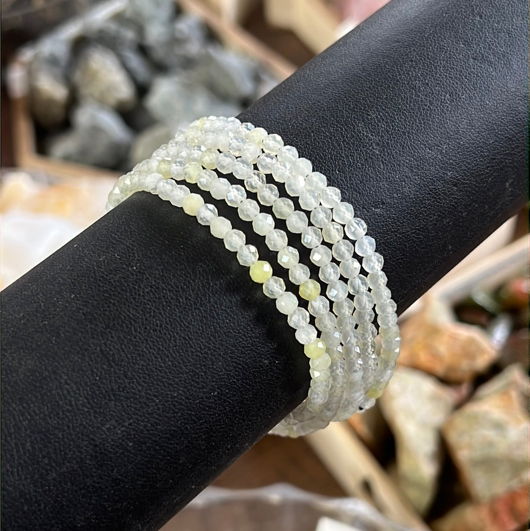 Faceted Burma Jade Bracelet