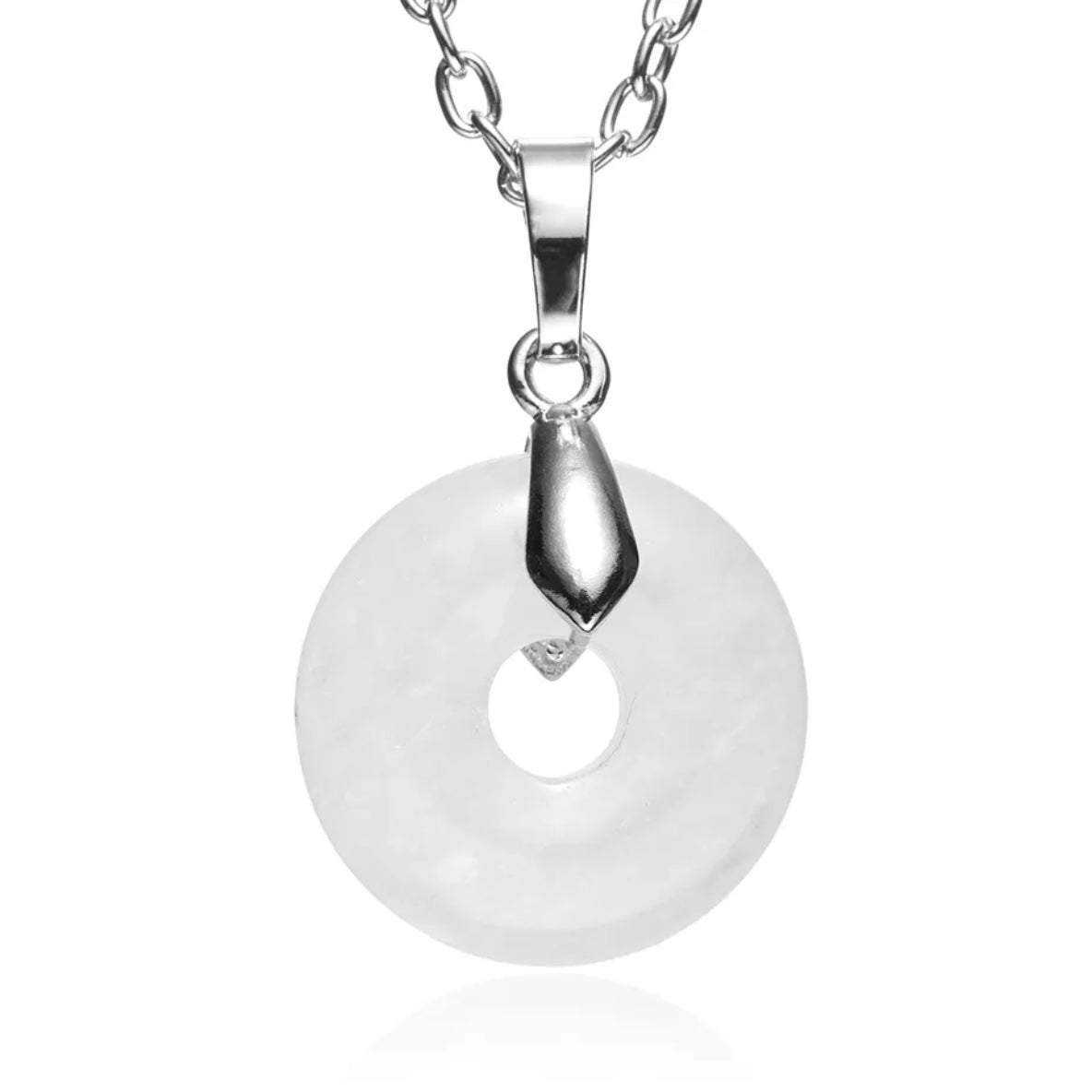 Clear quartz crystal Necklace
