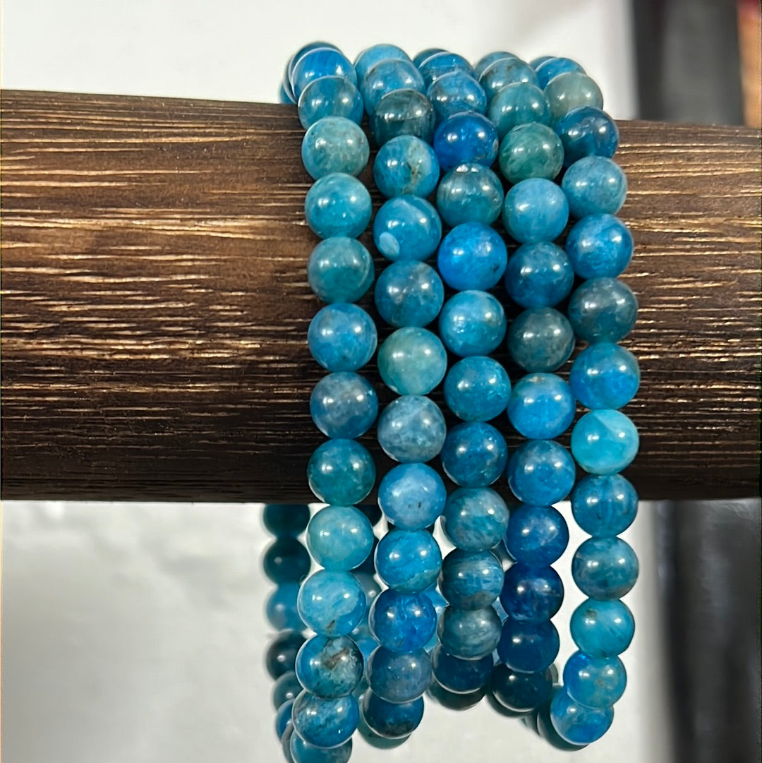 Blue Apatite Gemstone Bracelet