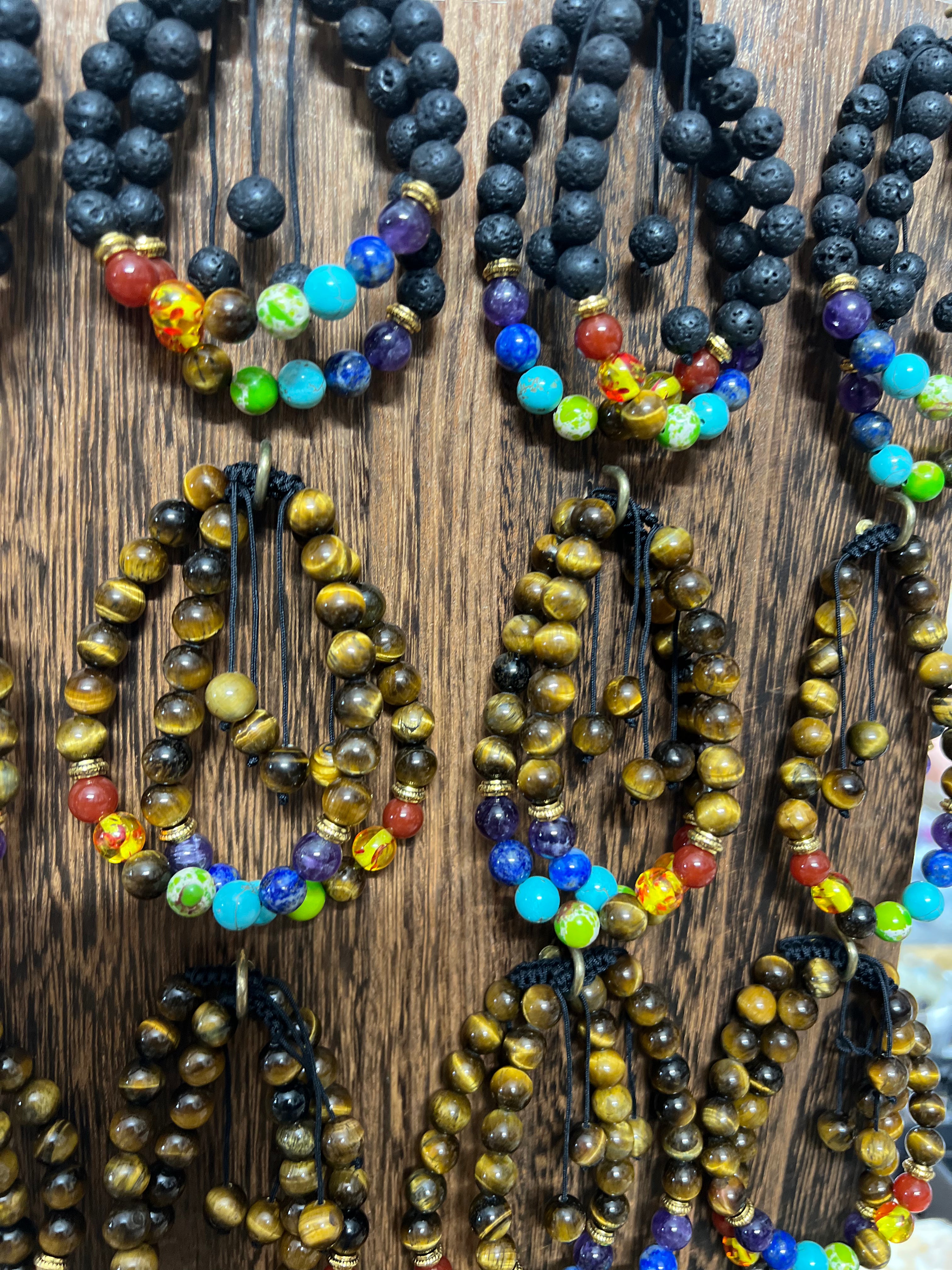 Tiger Eye Bracelet with 7 chakras Beads