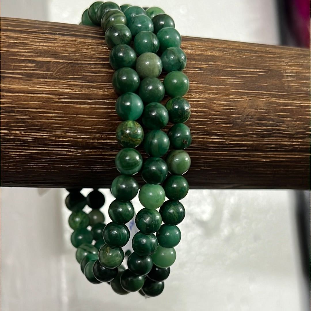 African Jade Gemstone Bracelet