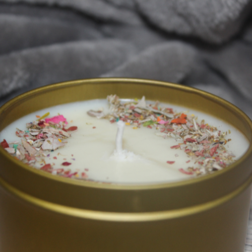 Pineapple Sage soy candle for meditation