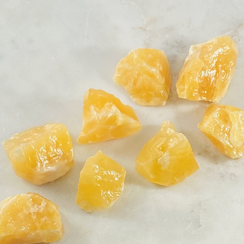 Raw Yellow Calcite stone