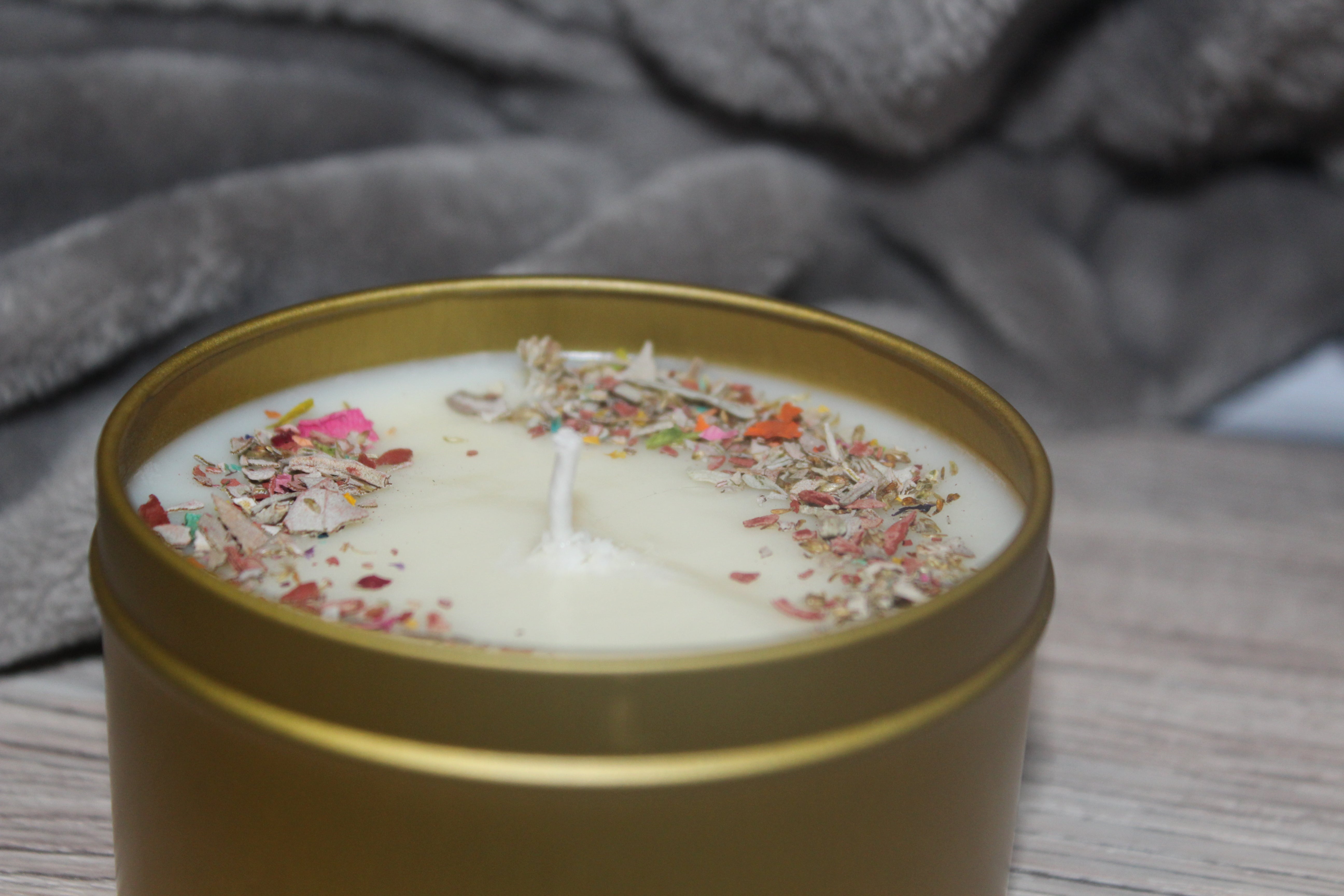 Pineapple Sage soy candle for meditation