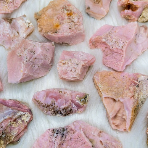 pink opal crystals