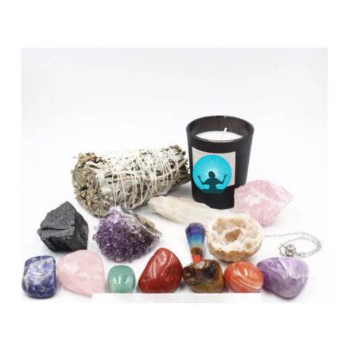 Premium spiritual box for meditation | Reiki healing crystal kit