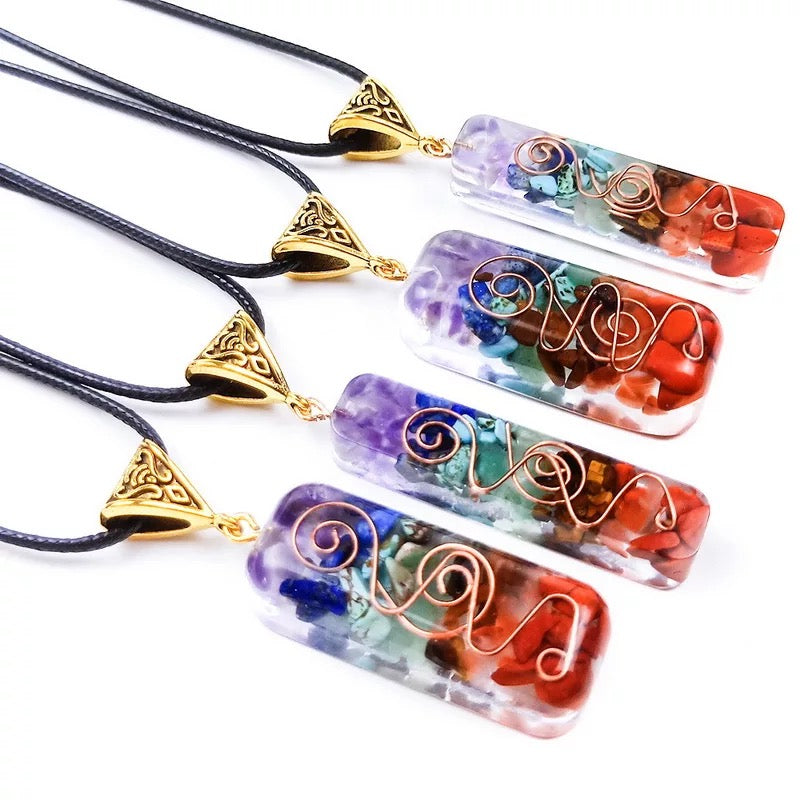 Orgone Chakra balancing necklace | EMF protection