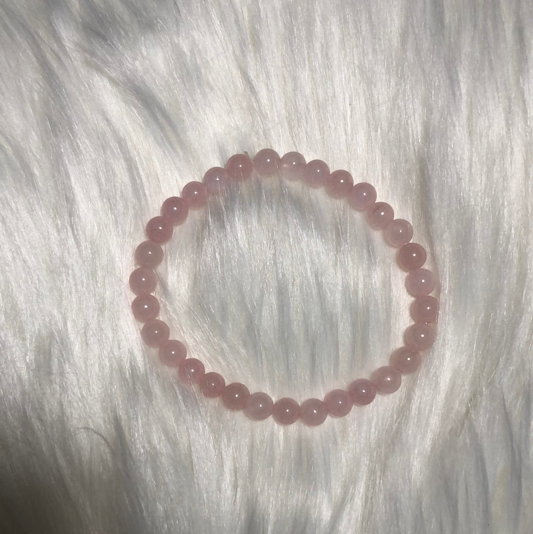 Rose quartz bracelet | Emotional healing | Heart chakra