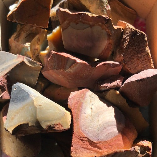 Polychrome Jasper raw stones - Desert Jasper