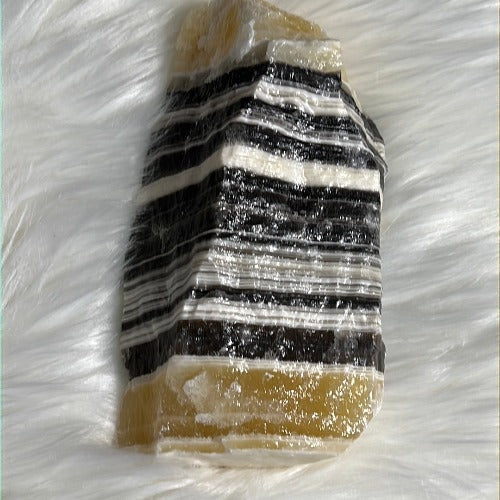 Banded Calcite rough stone - Large crystals for room decor