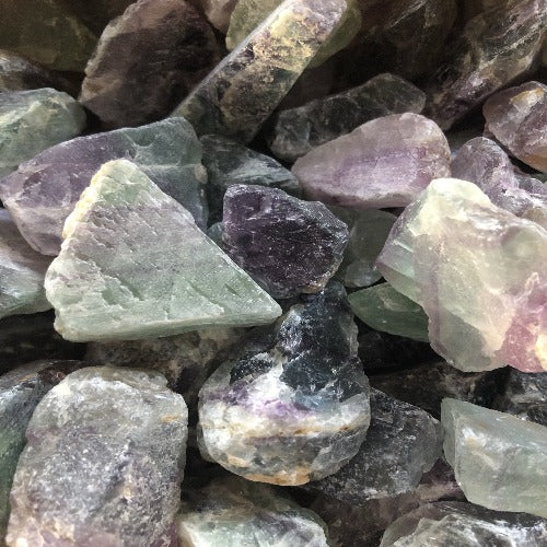 raw fluorite stone
