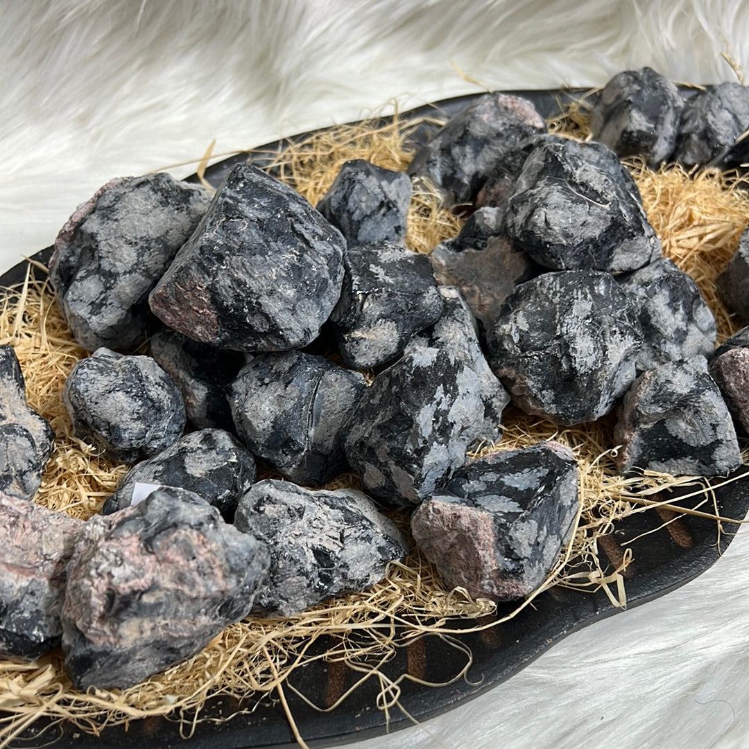 Snowflake Obsidian Raw Stones