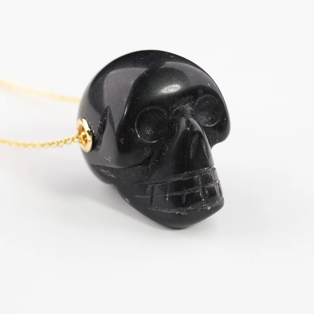 Skull Crystal pendant necklace - Unisex