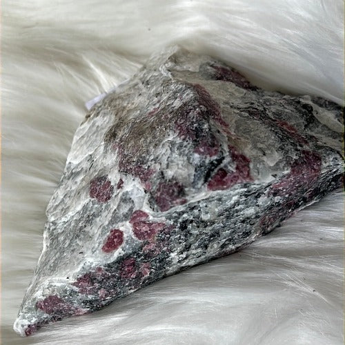 Rough Eudialyte specimen from Norway