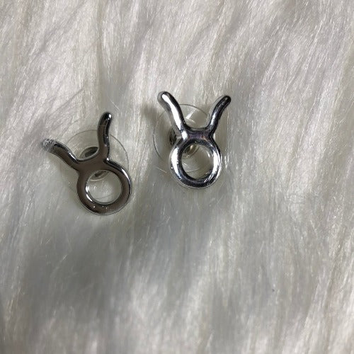 Silver Zodiac signs earrings- Minimalist Birthday gifts