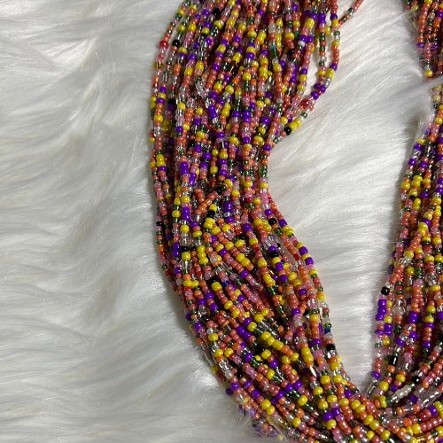 Multi color waist beads