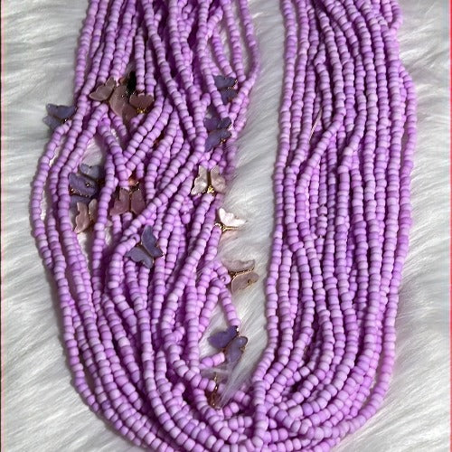 pretty purple waist beads