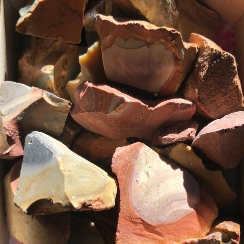 Polychrome Jasper raw stones - Desert Jasper