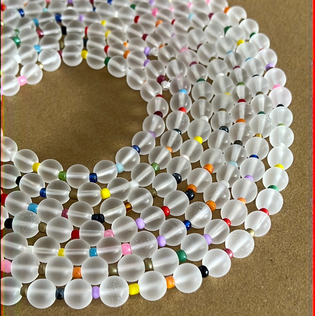 Rainbow Waist beads for women - African body jewelry