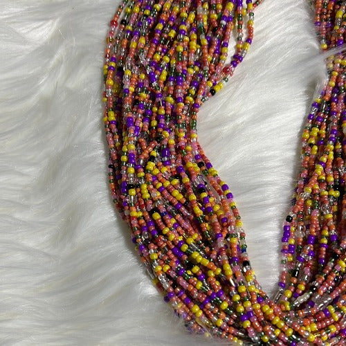 Multi-color authentic blessed waist beads