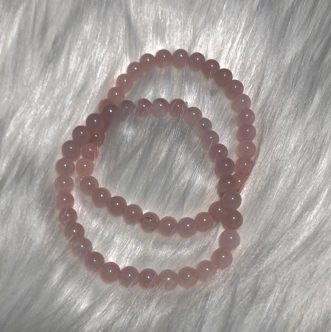 Rose quartz bracelet | Emotional healing | Heart chakra
