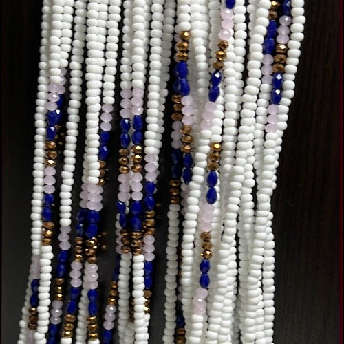 snow white waist beads
