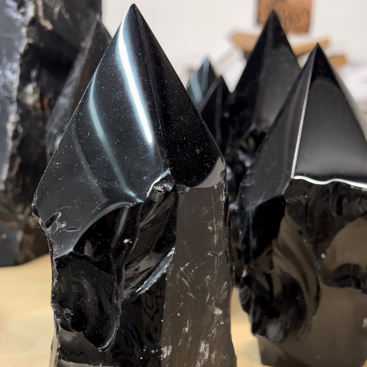 Big Black Obsidian point for Protection