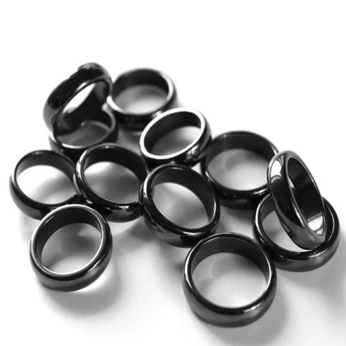 Hematite stone ring - Unisex