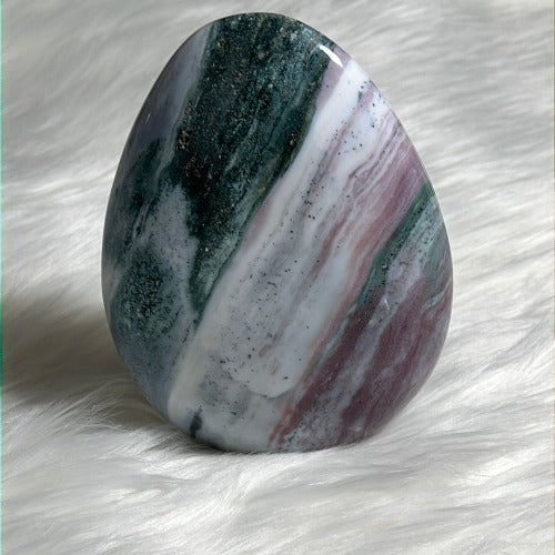 Big Ocean Jasper stone - Free standing healing stone
