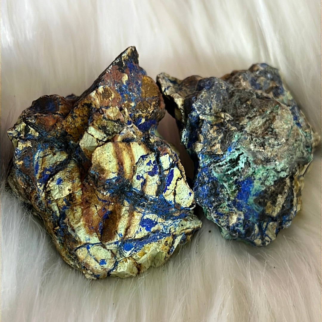 Raw Azurite Malachite healing stone