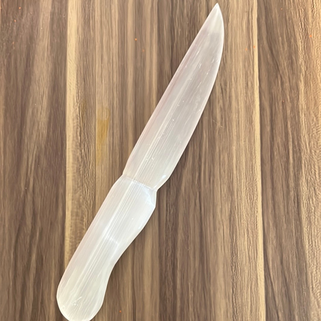 Selenite Crystal Knife - Altar tool